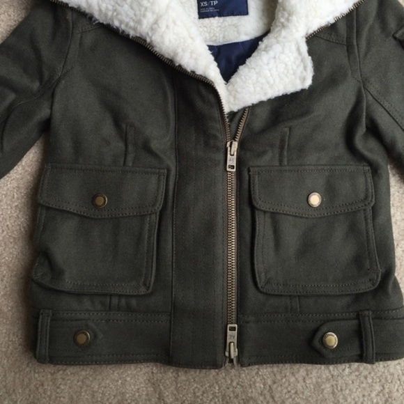American Eagle olive green wool jacket - Picture 2 of 5